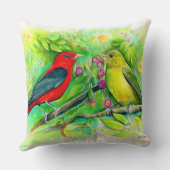 緋色のタネジャーズ・バードアート クッション (裏面)