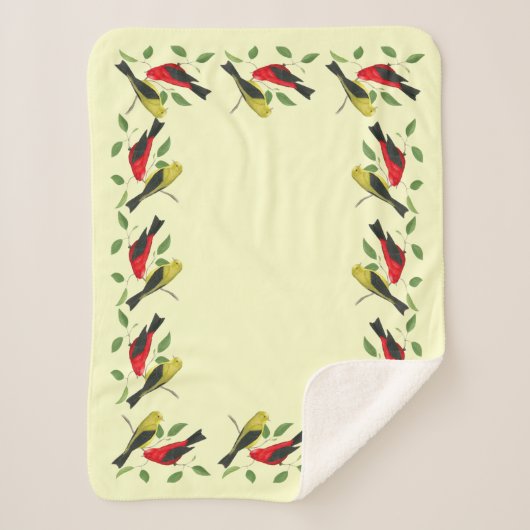 緋色のタネジャードアートシェルパブランケット シェルパブランケット (正面)