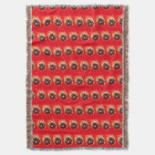 緋色のチューリップ スローブランケット (正面縦)