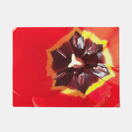 緋色のチューリップ ドアマット