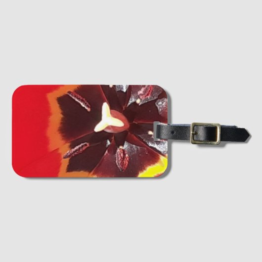 緋色のチューリップ ラゲッジタグ (正面横)