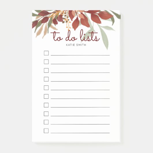 緋色のバーガンディの水色の緑 ポストイット (正面)