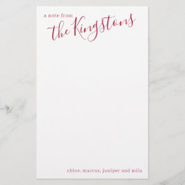 緋色のファミリ名スクリプトひな形 便箋