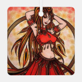 緋色のベリーダンサー メタルオーナメント (裏面)