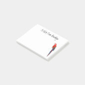 緋色のマカオのオウム漫画イラストレーション ポストイット (アングル)