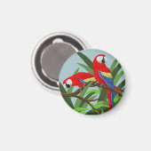 緋色のマコー磁石 マグネット (正面/裏面)