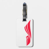緋色のレッドスピードボート ラゲッジタグ (裏面縦)