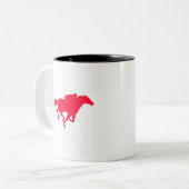 緋色のレース ツートーンマグカップ (正面左)