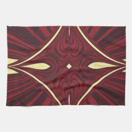 緋色のロープ キッチンタオル