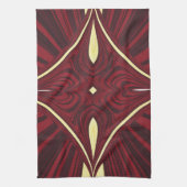 緋色のロープ キッチンタオル (縦)