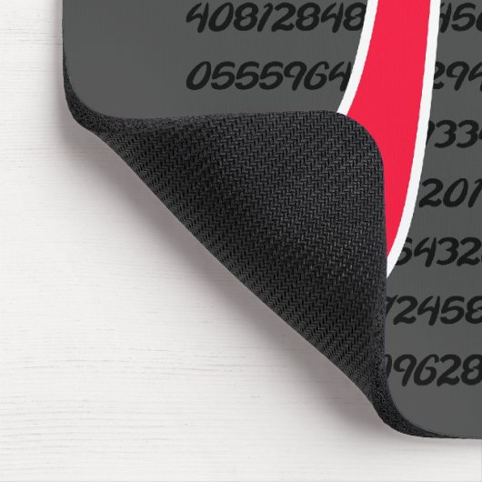 緋色の円周率の記号 マウスパッド (コーナー)