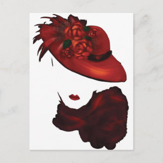 緋色の女性 ポストカード
