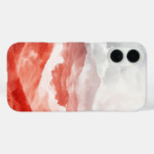 緋色の山のレイヤーフォンケース Case-Mate iPhoneケース (裏面 (横))