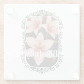 緋色の花 ガラスコースター (裏面)