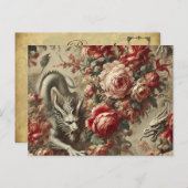 緋色の茂み – ゴシックビクトリアン シーズンポストカード (正面/裏面)