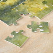 緋色の薄紫:ヴィンテージガーデンウォーター色。 ジグソーパズル (側面)