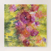 緋色の薄紫:ヴィンテージガーデンウォーター色。 ジグソーパズル (横)