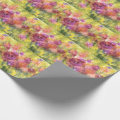 緋色の薄紫:ヴィンテージガーデンウォーター色。 ラッピングペーパー (角)