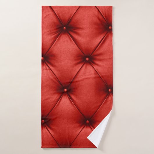 緋色の赤いキャプションの背景テクスチャを閉じる バスタオル (バスタオル)