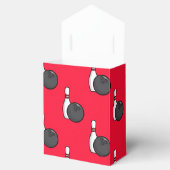 緋色の赤いボーリング模様 フェイバーボックス (オープン)