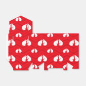 緋色の赤、白、シェブロン、ボクサー、ボクシング手袋 フェイバーボックス (折り畳みなし)