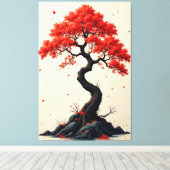 緋色の風 キャンバスプリント (インサイチュ (ウッドフロア))