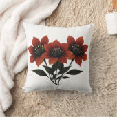 緋色はっきりした開花 クッション (ブランケット)