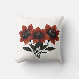 緋色はっきりした開花 クッション