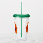 緋色オレンジポピー1 アクリルタンブラー (右)