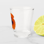 緋色オレンジポピー1 ショットグラス (右)