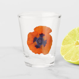 緋色オレンジポピー1 ショットグラス