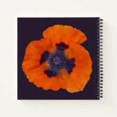 緋色オレンジポピー1 ノートブック (裏面)