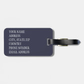 緋色オレンジポピー1 ラゲッジタグ (裏面横)