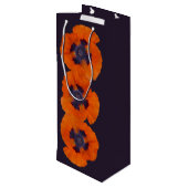 緋色オレンジポピー1 ワインギフトバッグ (裏面アングル)