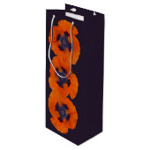 緋色オレンジポピー1 ワインギフトバッグ (正面アングル)