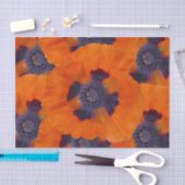 緋色オレンジポピー1 薄葉紙 (クラフト)