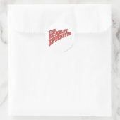 緋色スピードスターのロゴ ラウンドシール (バッグ)