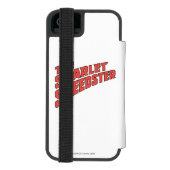 緋色スピードスターのロゴ INCIPIO iPhoneウォレットケース (フォリオ裏面)