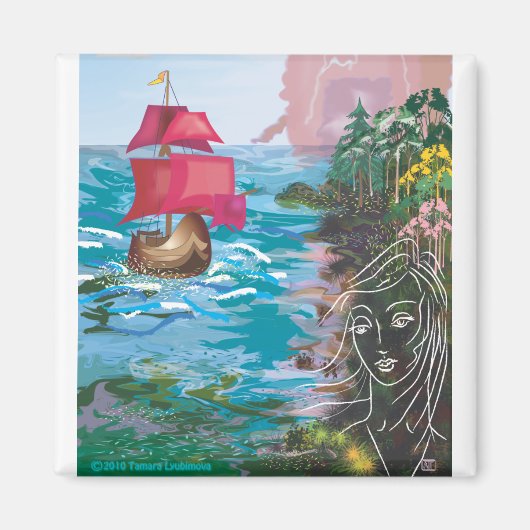 緋色セイルズマグネット マグネット (正面)