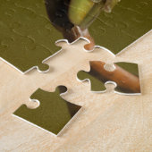 緋色トランペツネのアンナのハミングバード ジグソーパズル (側面)