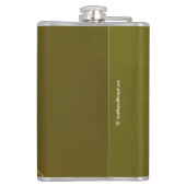 緋色トランペツネのアンナのハミングバード フラスク (裏面)