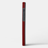 緋色パーソナライズされた赤モダンタイポグラフィ Case-Mate iPhoneケース (裏面 / 左)