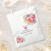 緋色ピンクフローラ牡丹 フェイバーバッグ (クリップ留めされた状態)