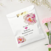 緋色ピンクフローラ牡丹 フェイバーバッグ (封をした状態)