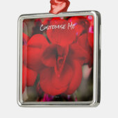 緋色ベゴニア メタルオーナメント (左)