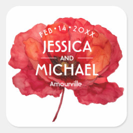 緋色ペタルエレガンス スクエアシール