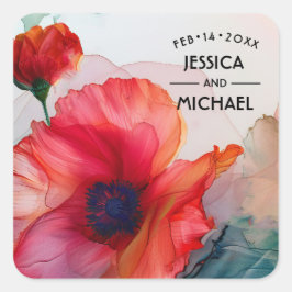 緋色ペタルエレガンス スクエアシール