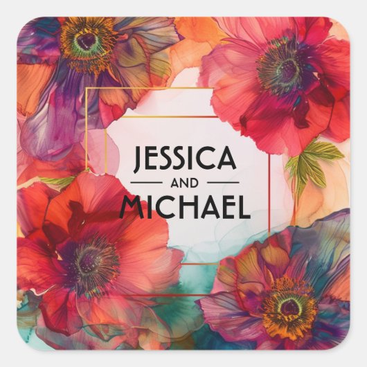 緋色ペタルエレガンス スクエアシール (正面)