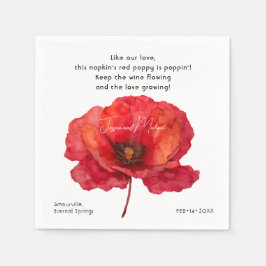 緋色ペタルエレガンス スタンダードカクテルナプキン