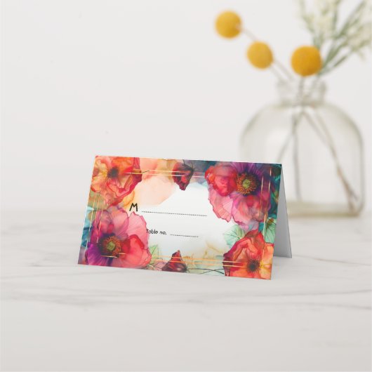 緋色ペタルエレガンス プレイスカード (正面)